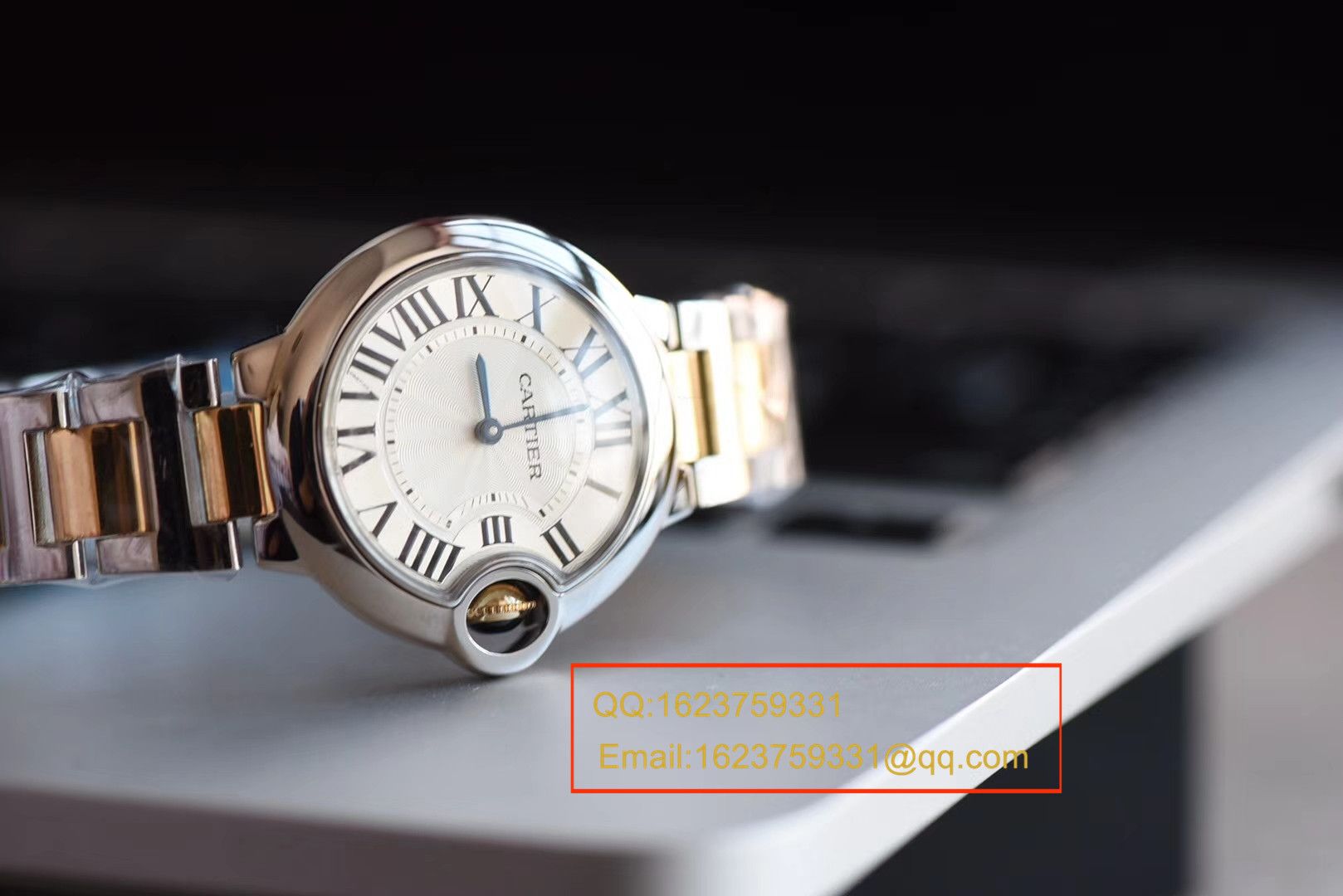 【HBBV6 Perfect  High quality  Replica Watches 】 Cartier  蓝气球系列W69008Z3女士33/36毫米间金石英 wrist watches  / K138