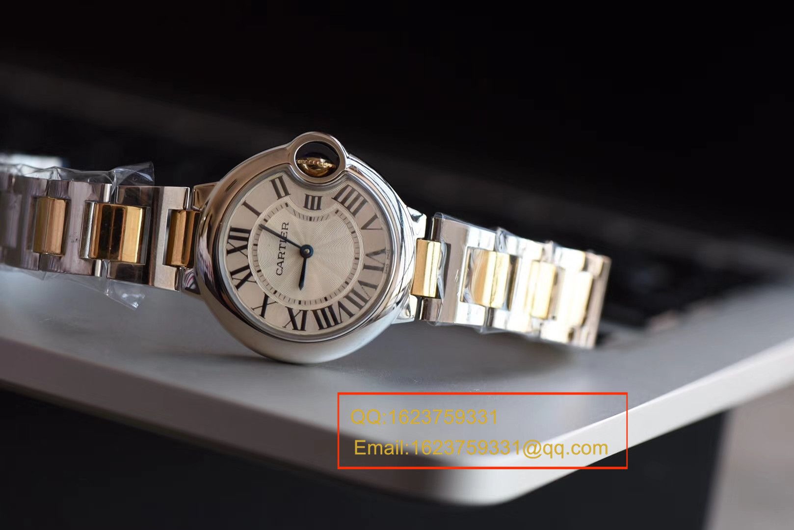 【HBBV6 Perfect  High quality  Replica Watches 】 Cartier  蓝气球系列W69008Z3女士33/36毫米间金石英 wrist watches  / K138