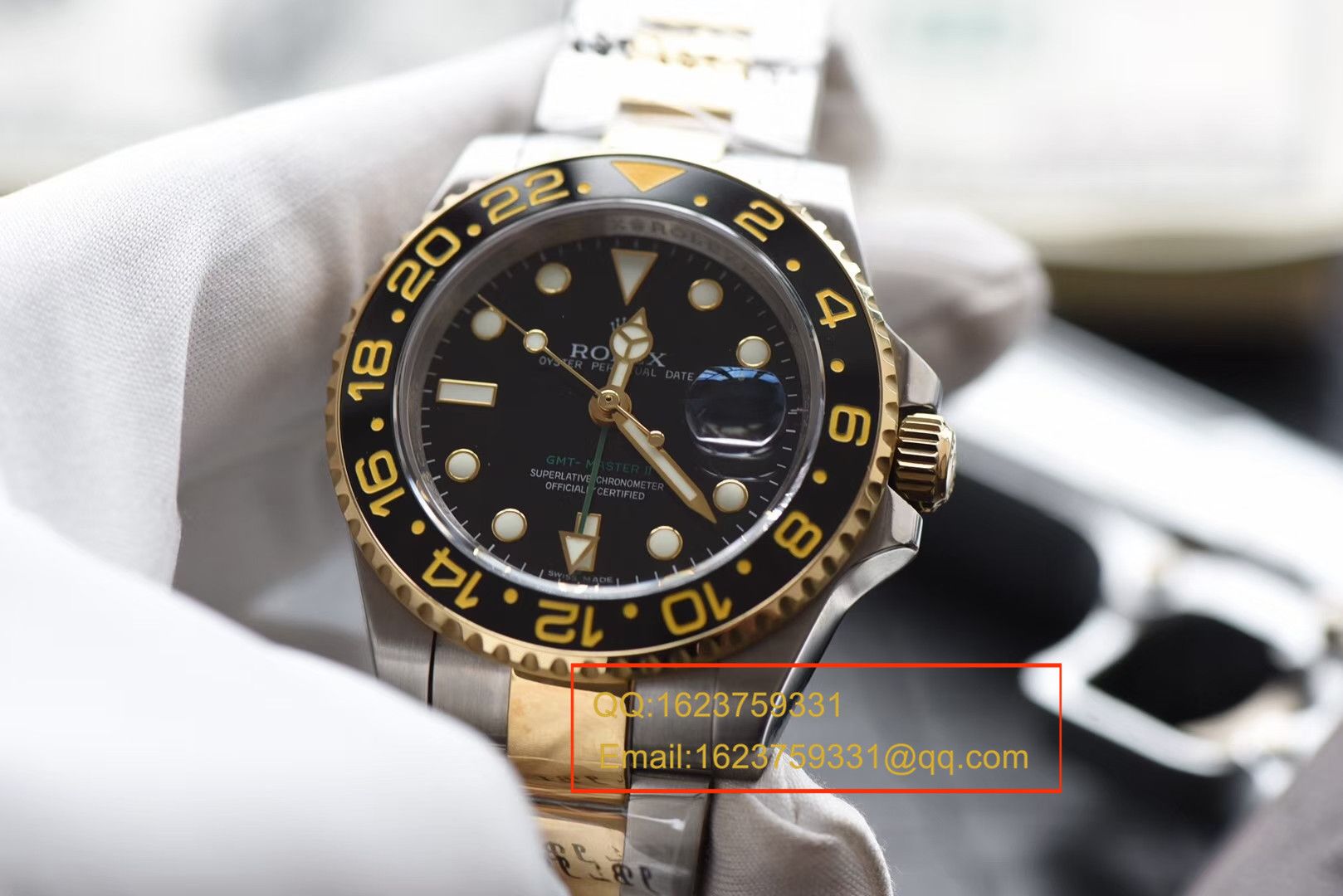 【N Factory V7版本 Perfect  Knockoff  Watches 】 Rolex  GMT MASTER II系列116713-LN-78203 wrist watches 【可选择包金款】 / RBF132