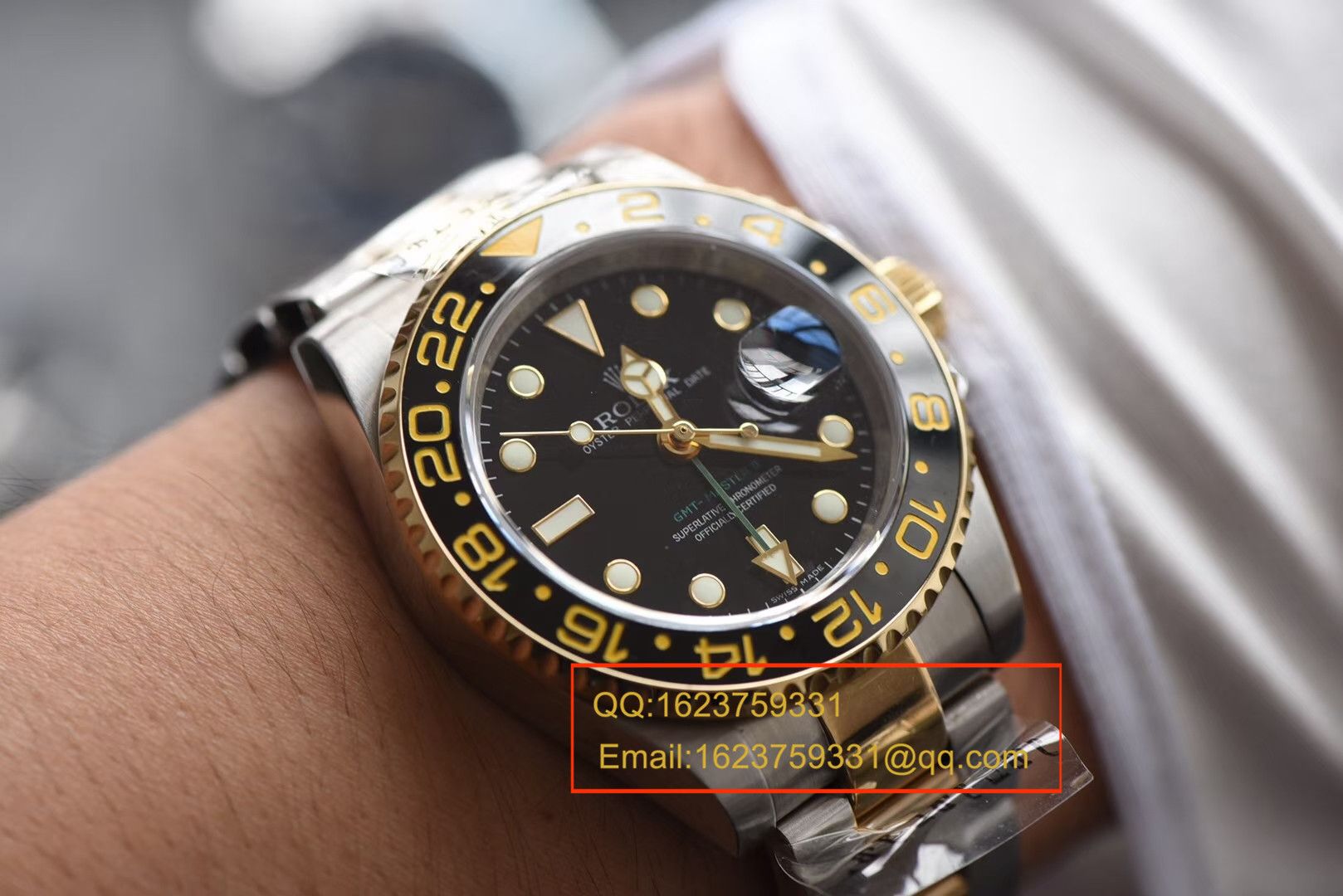 【N Factory V7版本 Perfect  Knockoff  Watches 】 Rolex  GMT MASTER II系列116713-LN-78203 wrist watches 【可选择包金款】 / RBF132