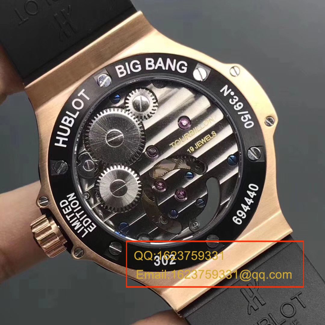 【V6 Factory  top  Tourbillon  Movement 】HUBLOT 《恒宝》 big bang BIG BANG系列305.pm.131.rx机械 wrist watches  / YB027