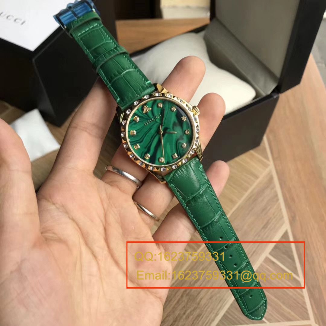【香港原单 支持专柜验货】古驰LE MARCHÉ DES MERVEILLES系列YA126478小蜜蜂女士石英 wrist watches  / GUCCI 07