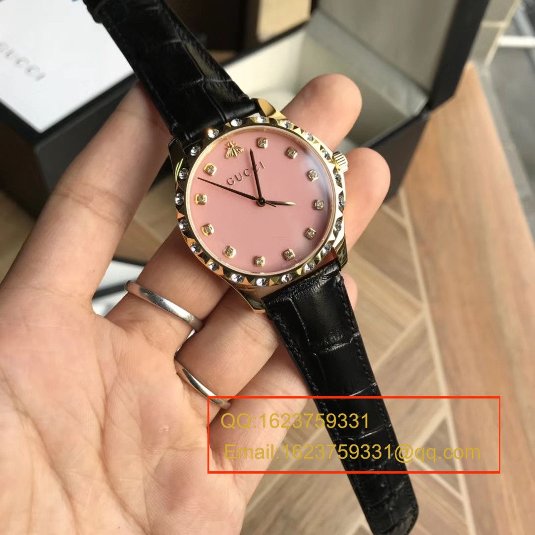 【香港原单 支持专柜验货】古驰LE MARCHÉ DES MERVEILLES系列YA126478小蜜蜂女士石英 wrist watches  / GUCCI 07