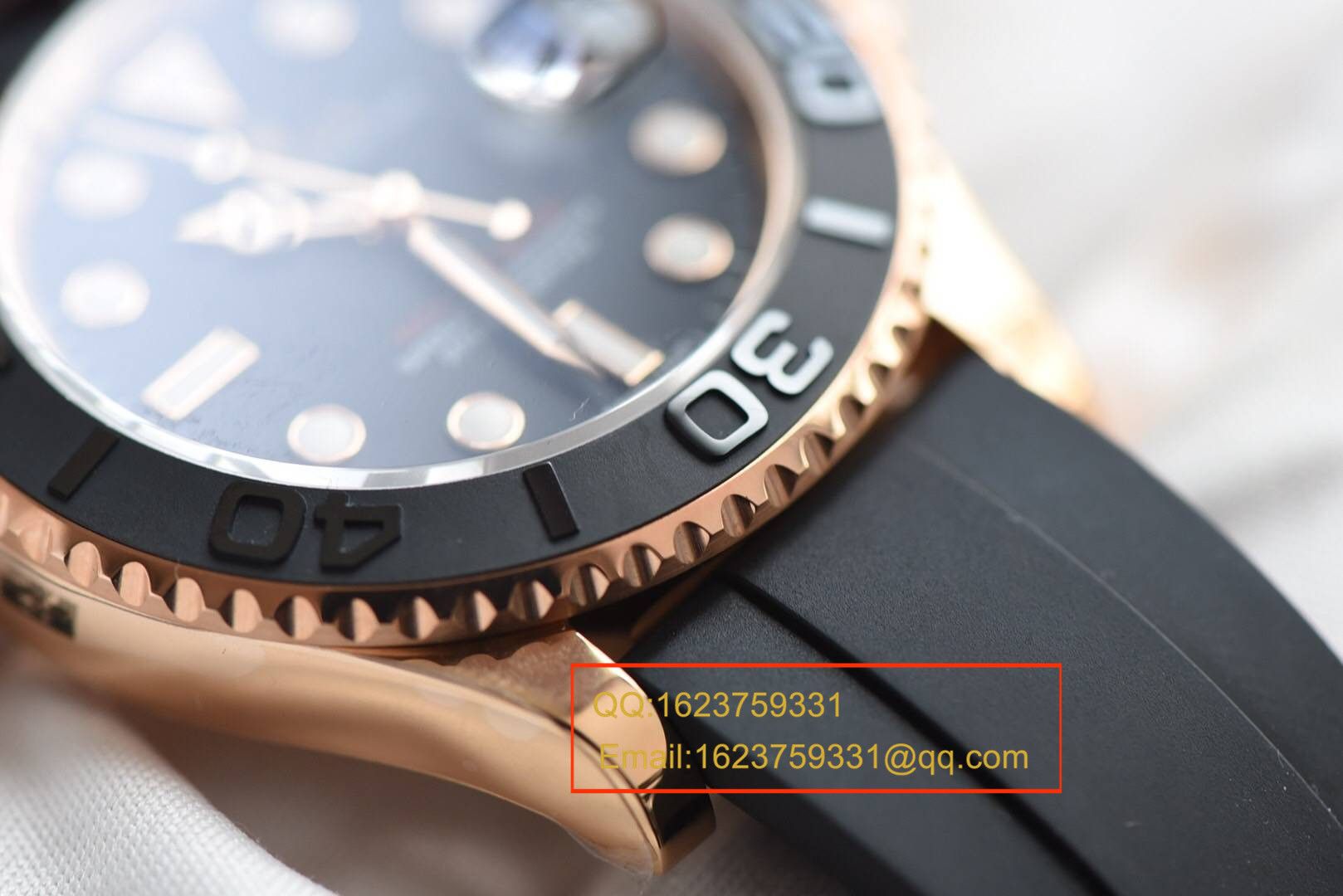 【 Video analysis JF Perfect  High quality  Knockoff  Watches 】 Rolex  Yacht-Master 系列116655-Oysterflex bracelet男士 wrist watches  / R087
