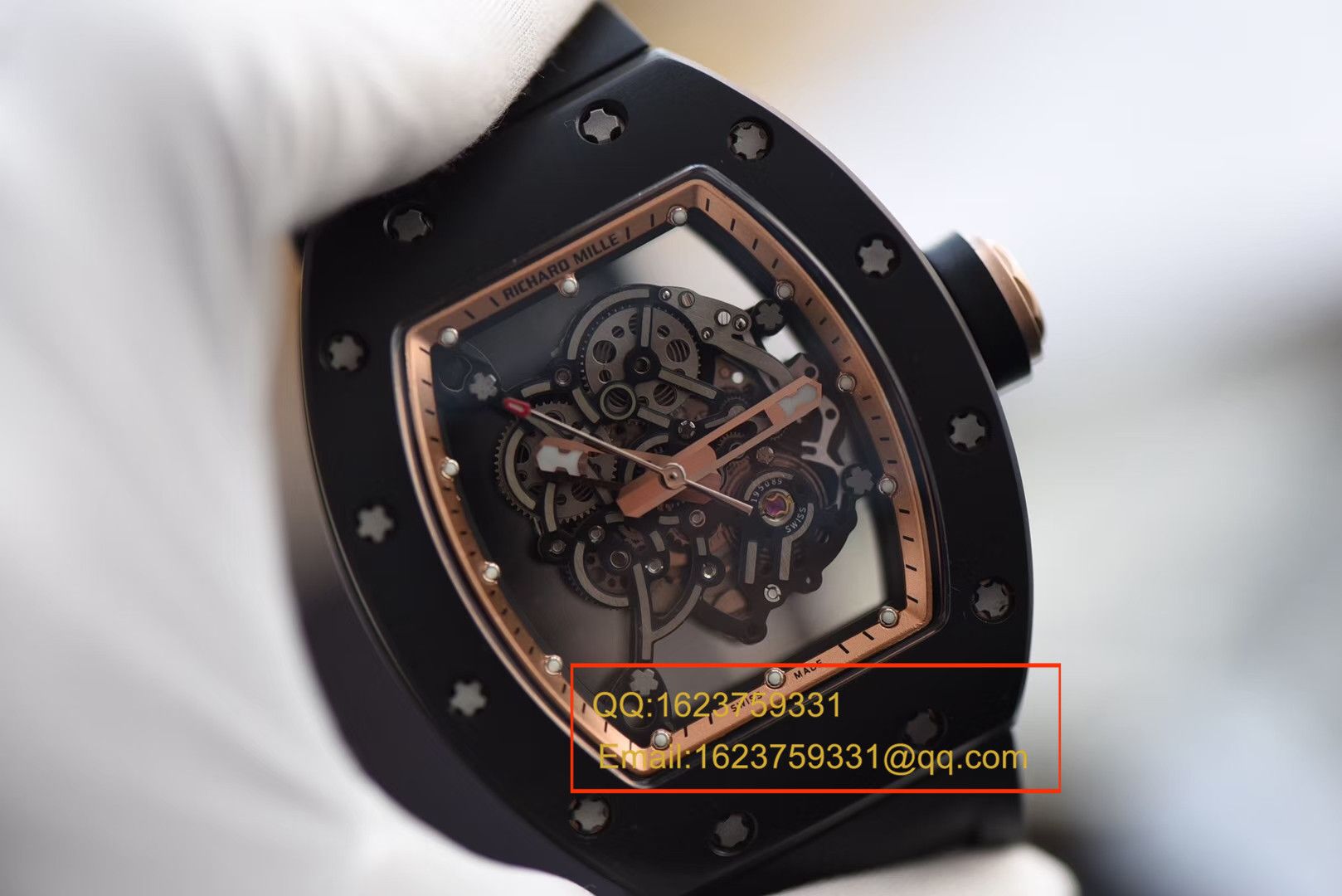 【独家 Video analysis KV Perfect  High quality  Copy  Watches 】理查德米尔RICHARD MILLE男士系列RM 055 wrist watches  / RM 055B