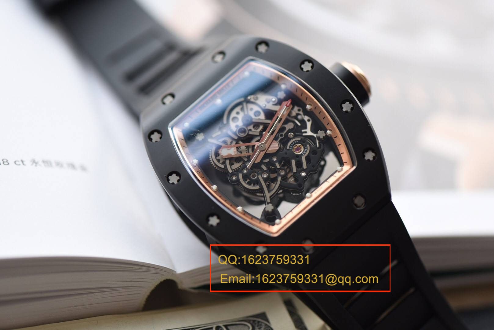 【独家 Video analysis KV Perfect  High quality  Copy  Watches 】理查德米尔RICHARD MILLE男士系列RM 055 wrist watches  / RM 055B