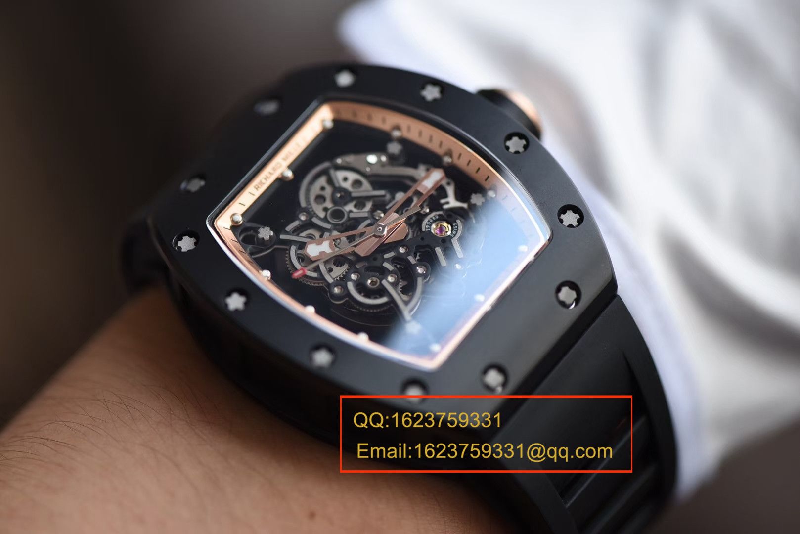 【独家 Video analysis KV Perfect  High quality  Copy  Watches 】理查德米尔RICHARD MILLE男士系列RM 055 wrist watches  / RM 055B