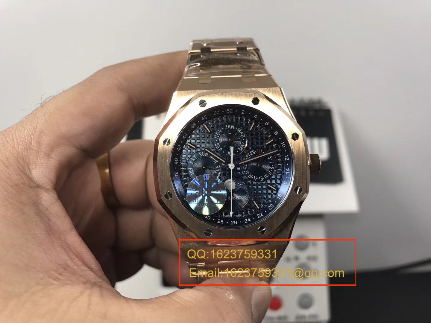 【JF Perfect  High quality  Replica Watches 】Audemars Piguet 皇家橡树系列26574BA.OO.1220BA.01月相 wrist watches  / AP103