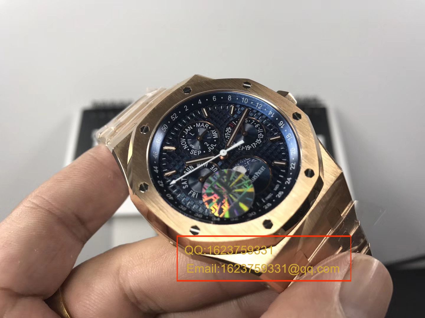 【JF Perfect  High quality  Replica Watches 】Audemars Piguet 皇家橡树系列26574BA.OO.1220BA.01月相 wrist watches  / AP103