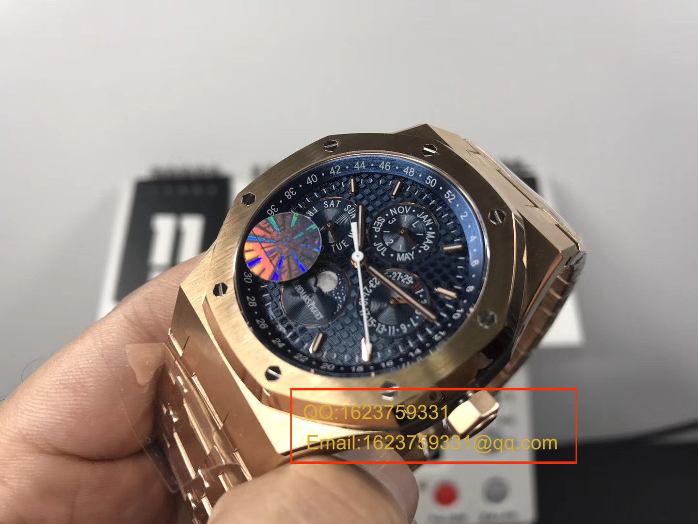 【JF Perfect  High quality  Replica Watches 】Audemars Piguet 皇家橡树系列26574BA.OO.1220BA.01月相 wrist watches  / AP103