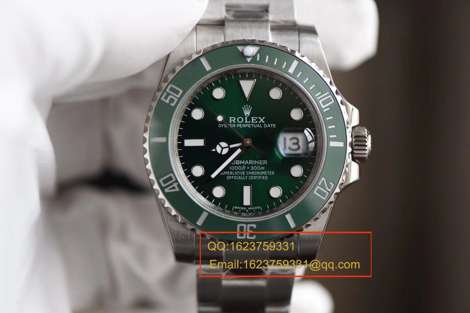 【独家视频测评N Factory 最新V7版本 Submariner 】1:1 High quality  Replica  Rolex  Submariner 型系列116610LV-97200 绿盘 wrist watches ( Submariner ) / R106