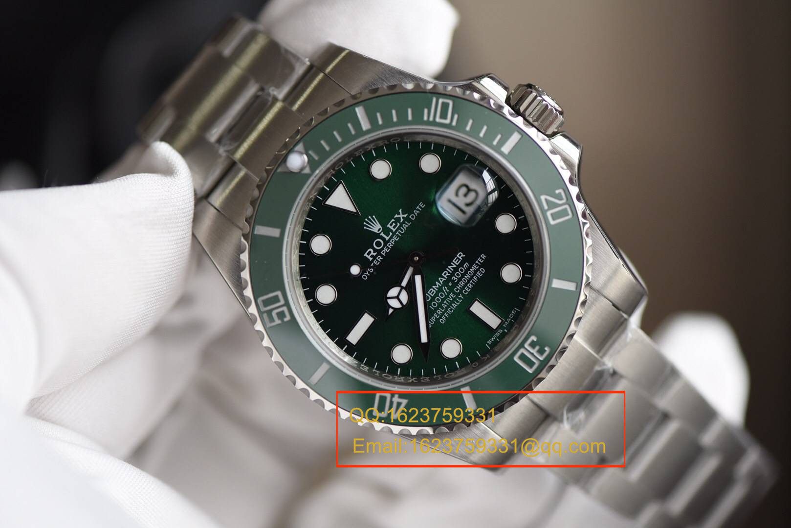 【独家视频测评N Factory 最新V7版本 Submariner 】1:1 High quality  Replica  Rolex  Submariner 型系列116610LV-97200 绿盘 wrist watches ( Submariner ) / R106