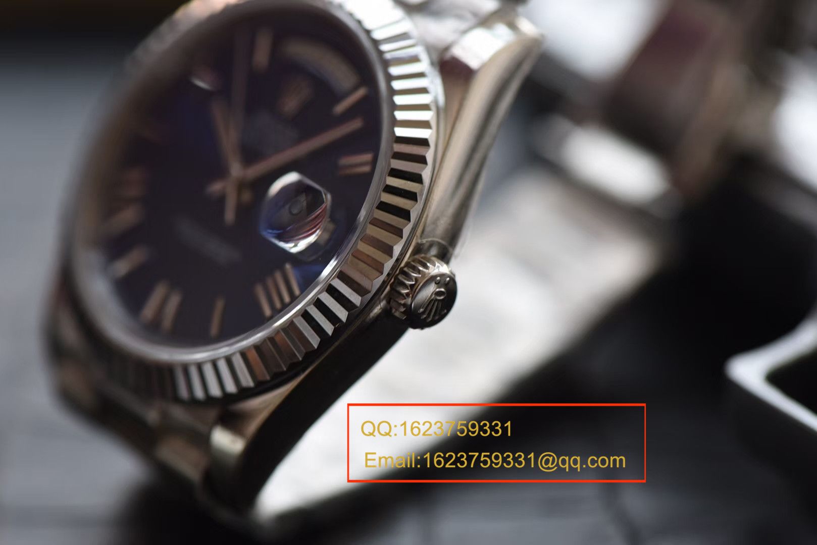 【 Video analysis NOOB Factory  Perfect  Replica 】 Rolex  Day-Date 型系列228239蓝盘男士机械 Watches  / RBE068