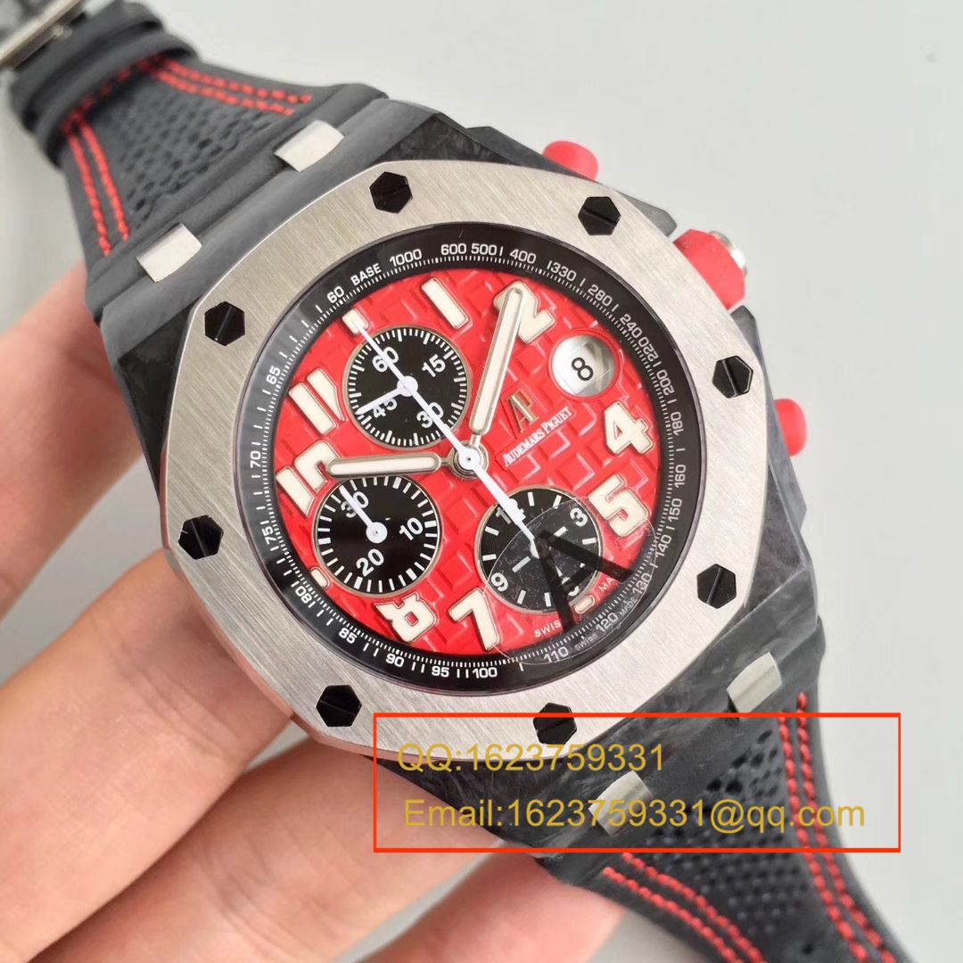 【JF AP 红魔 Perfect  High quality  Knockoff 】Audemars Piguet 千禧系列26190OS.OO.D003CU.01男士机械 Watches  / AP007