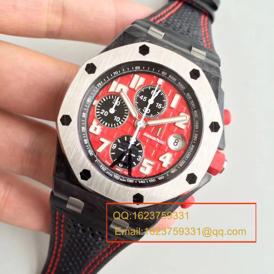 【JF AP 红魔 Perfect  High quality  Knockoff 】Audemars Piguet 千禧系列26190OS.OO.D003CU.01男士机械 Watches  / AP007