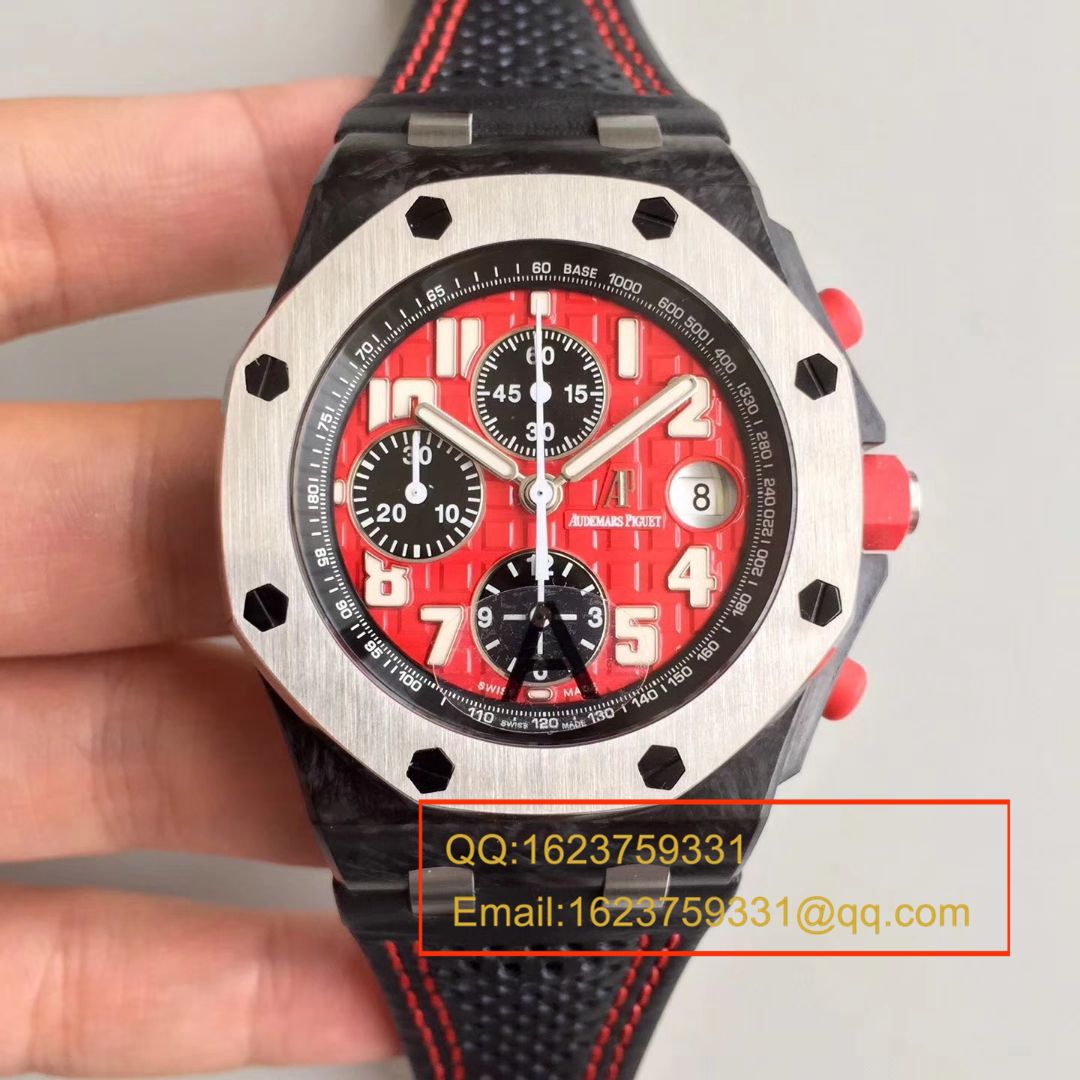 【JF AP 红魔 Perfect  High quality  Knockoff 】Audemars Piguet 千禧系列26190OS.OO.D003CU.01男士机械 Watches  / AP007