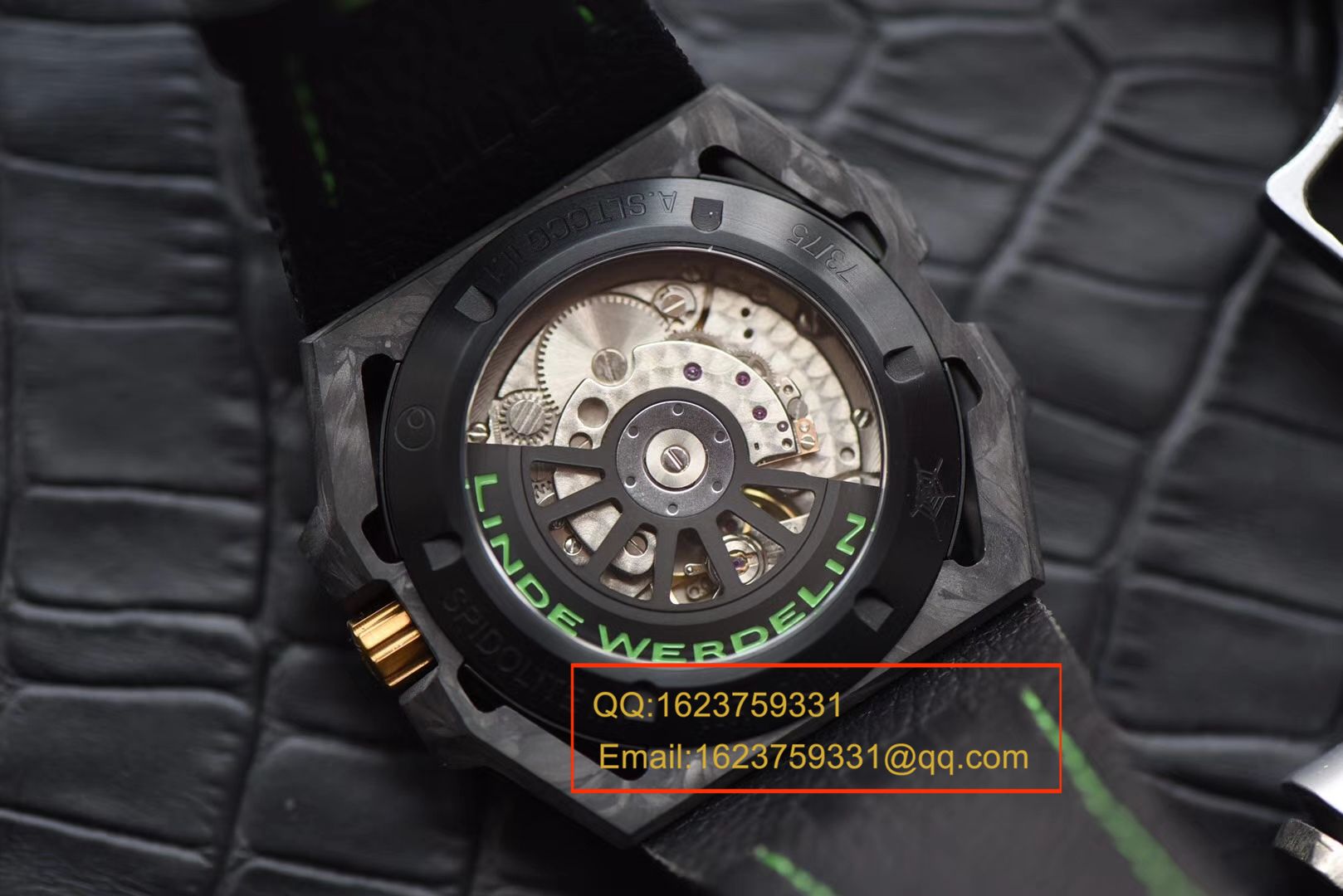 【XF Factory  Perfect  High quality  Replica Watches 】瑞士钟表制造商 Linde Werdelin （林德维纳）SPIDOLITE TECH GREEN watch / 林德维纳LDWBA01