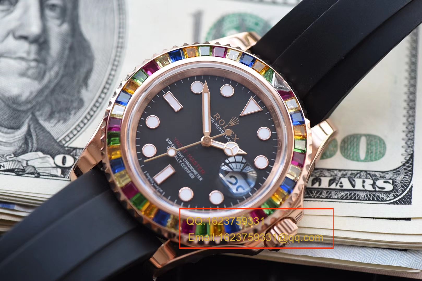 【NOOB Factory  Perfect  High quality  Replica Watches 】 Rolex  Yacht-Master 系列116695SATS“糖豆”圈彩虹游艇 Rolex 游艇 wrist watches  