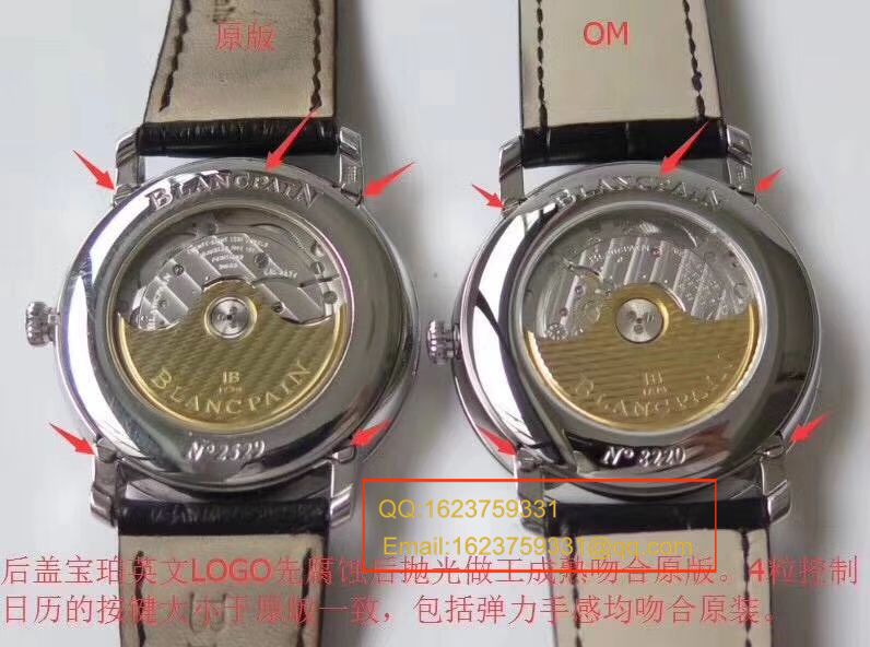 【 Video analysis OM1:1 High quality 精 Replica Watches 】Blancpain 经典系列 6654-1127-55B wrist watches  / BP022