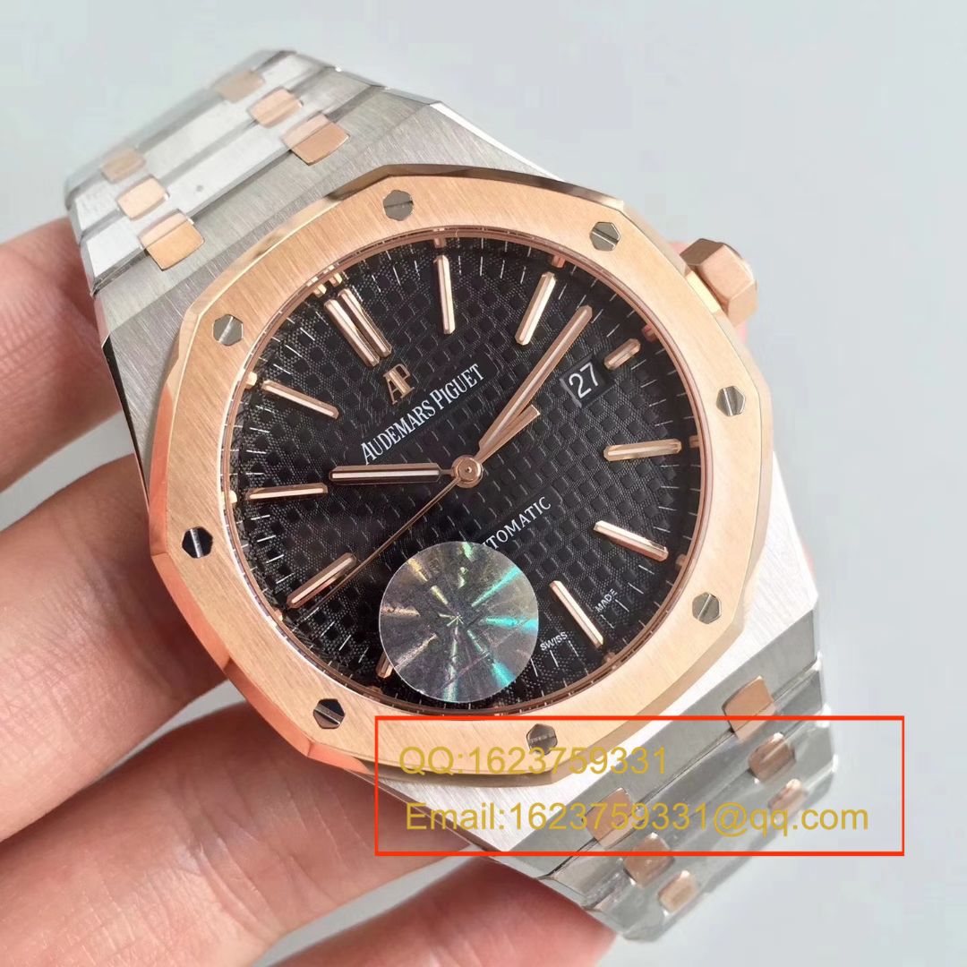 【JF Factory  Replica  Copy  Watches 】Audemars Piguet 皇家橡树系列15450OR.OO.1256OR.01 wrist watches  / AP018