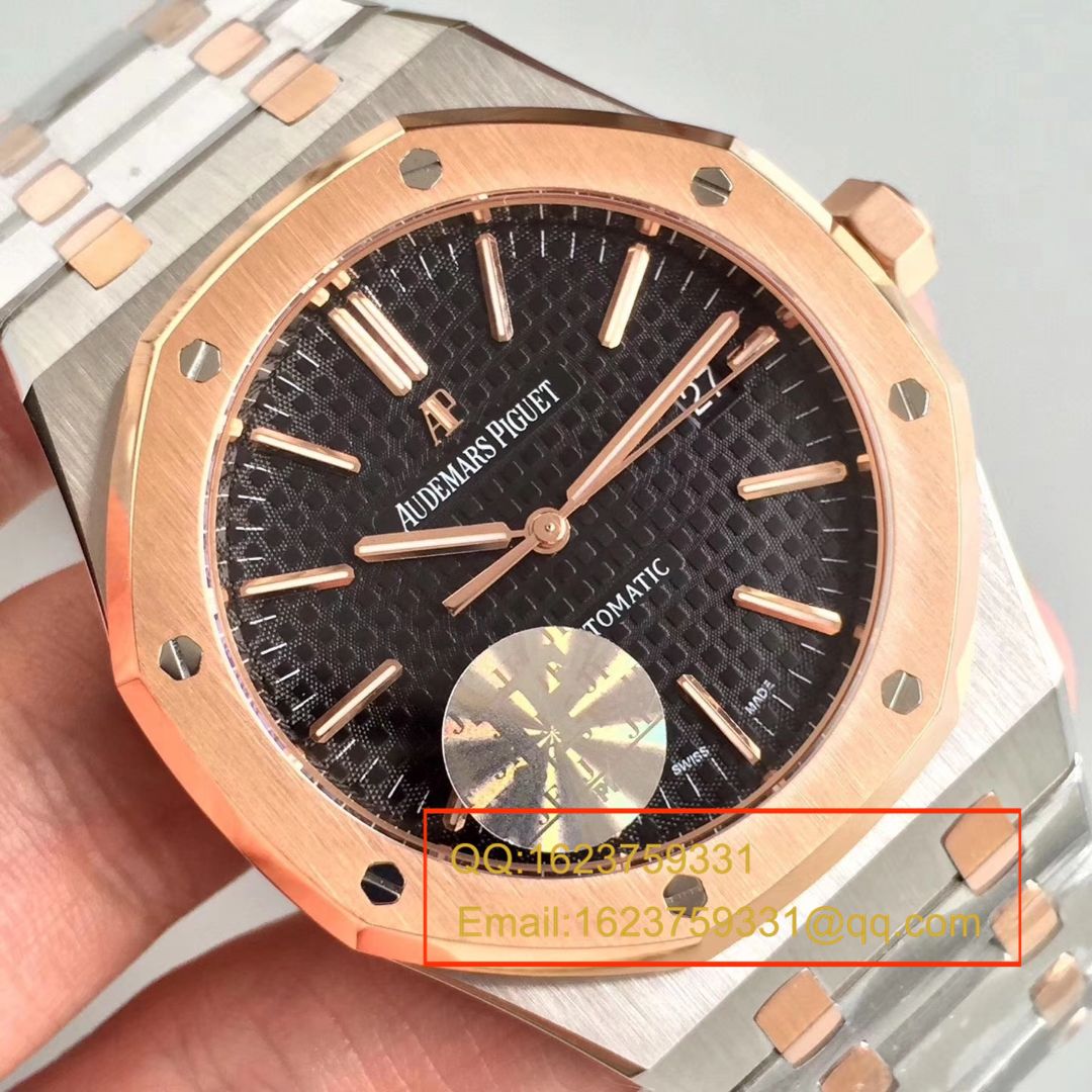 【JF Factory  Replica  Copy  Watches 】Audemars Piguet 皇家橡树系列15450OR.OO.1256OR.01 wrist watches  / AP018