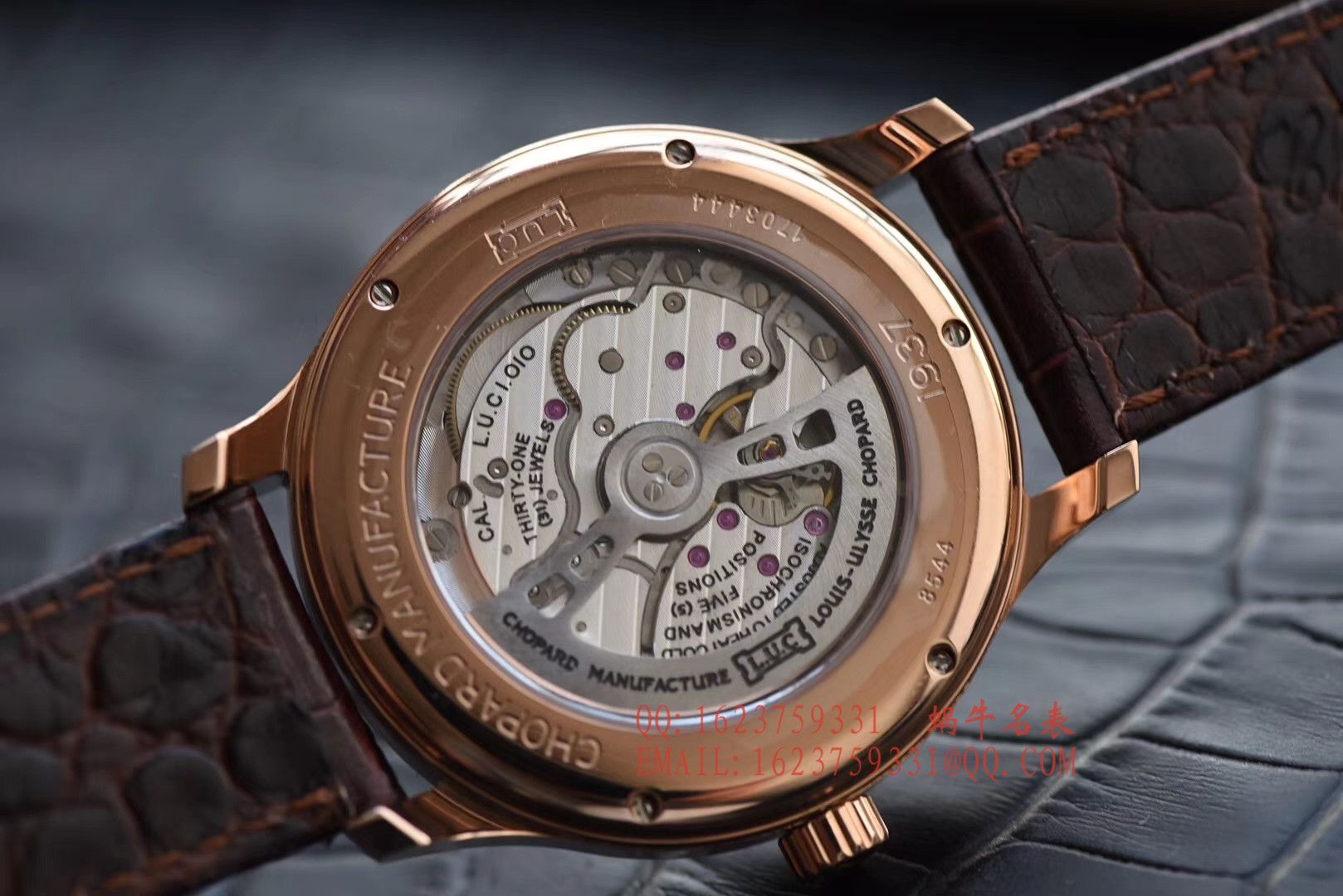 【FK Perfect  High quality  Knockoff  Watches 】 Chopard L.U.C系列161937-5001 wrist watches  / XB017