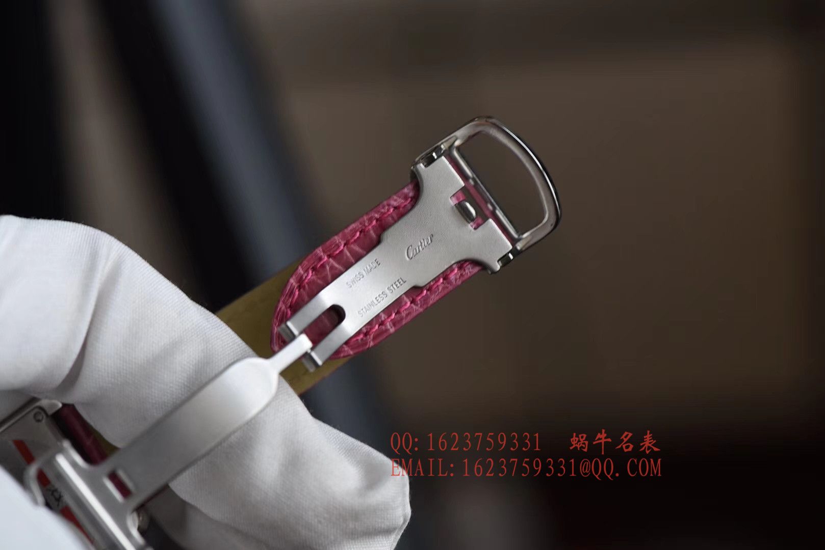 【独家视频测评K11 Factory  Perfect  High quality  Replica Watches 】 Cartier  坦克系列 W5200000 粉色女士石英 wrist watches  / KAD008