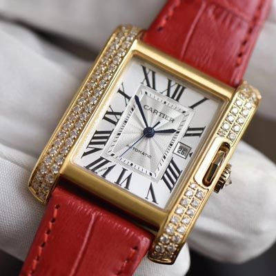 【K11 Perfect  High quality  Replica Watches 】 Cartier  坦克 TANK ANGLAISE系列WT100017女士 wrist watches 