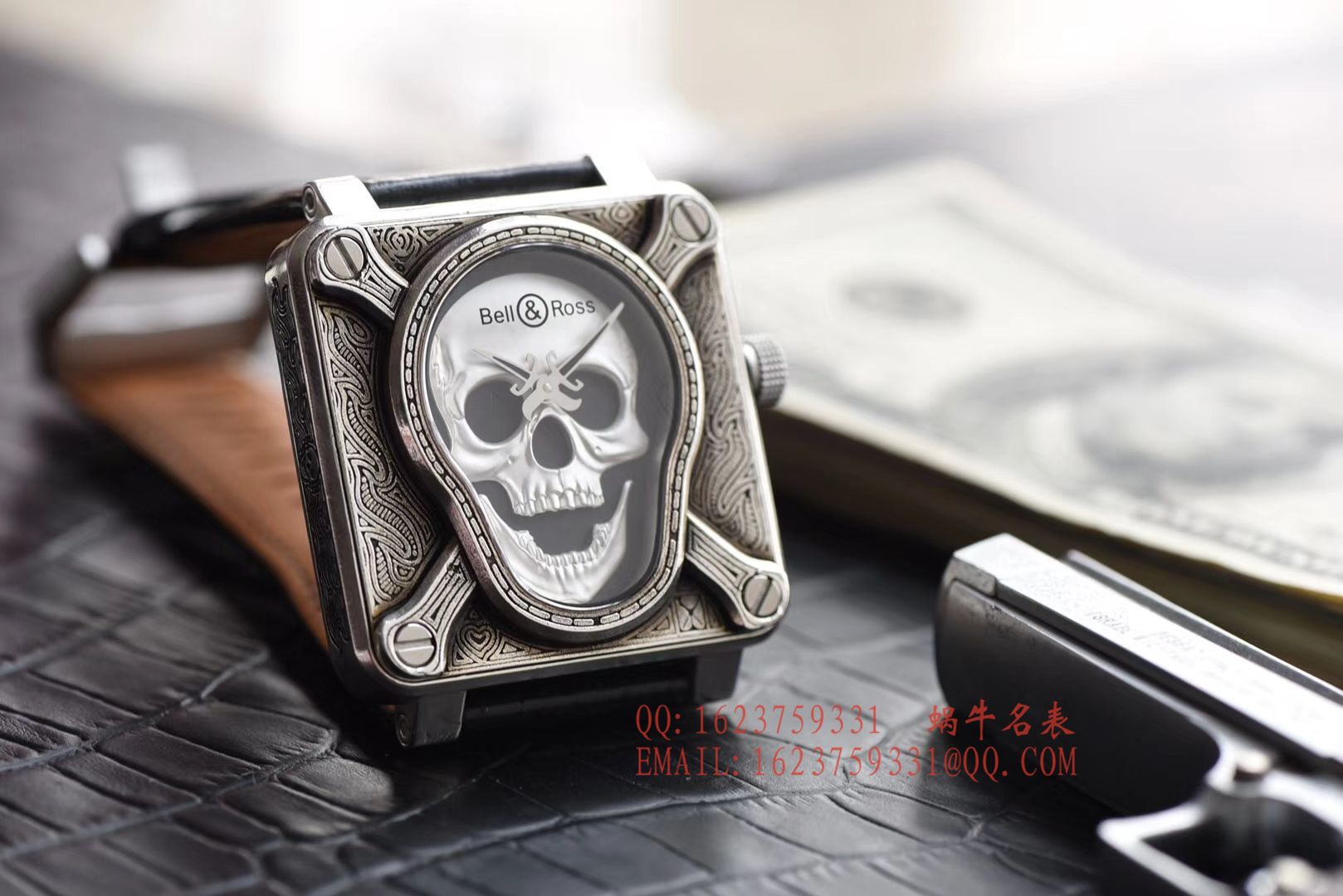 【独家 Video analysis 】 Bell & Ross  Replica Copy BELL & ROSS BR 01 Burning skull  Instruments 系列限量版骷颅头 / BLCH019