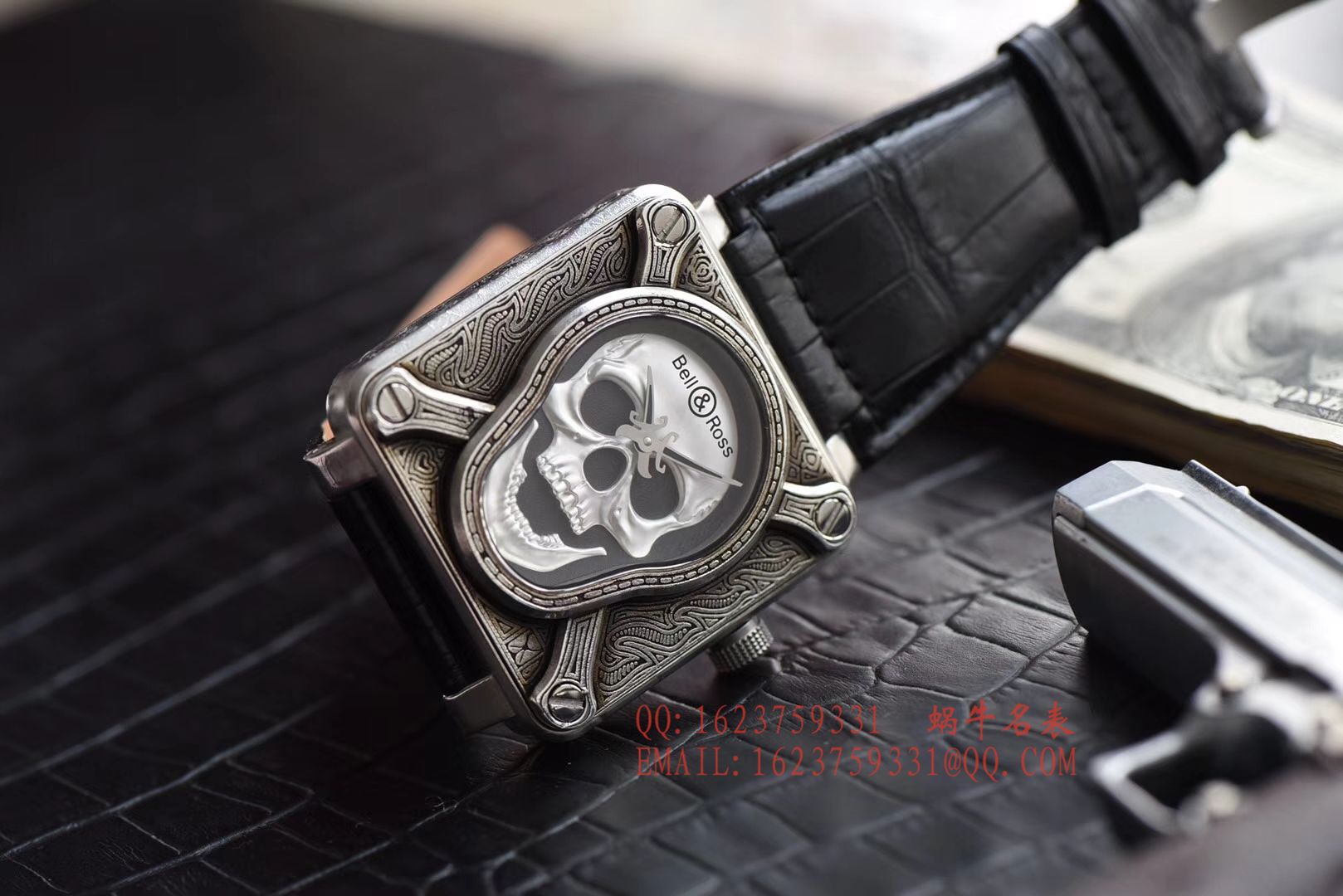 【独家 Video analysis 】 Bell & Ross  Replica Copy BELL & ROSS BR 01 Burning skull  Instruments 系列限量版骷颅头 / BLCH019