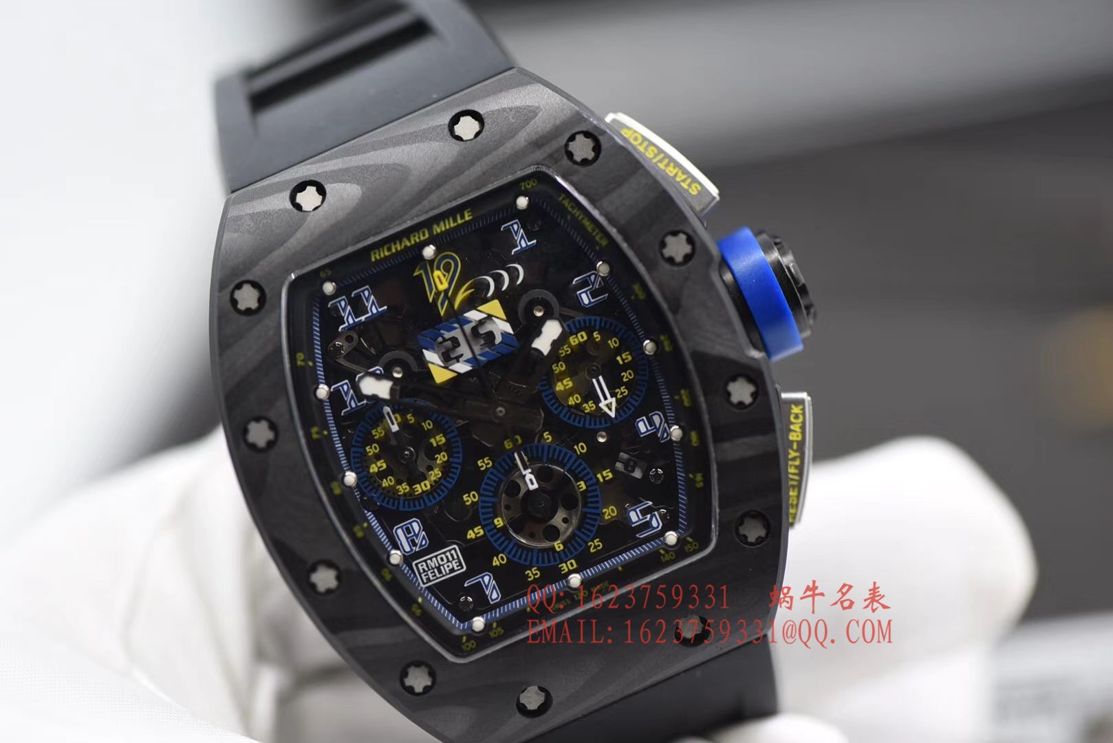 【独家 Video analysis KV最强版本 Perfect  High quality  Replica Watches 】 RICHARD MILLE RICHARD MILLE男士系列RM 011 wrist watches  / RMCI 011DD