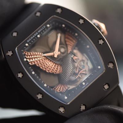 【独家 Video analysis KV Perfect  High quality  Copy  Watches 】RICHARD MILLE RICHARD MILLE男士系列RM023-02立体鹰雕图案 wrist watches 