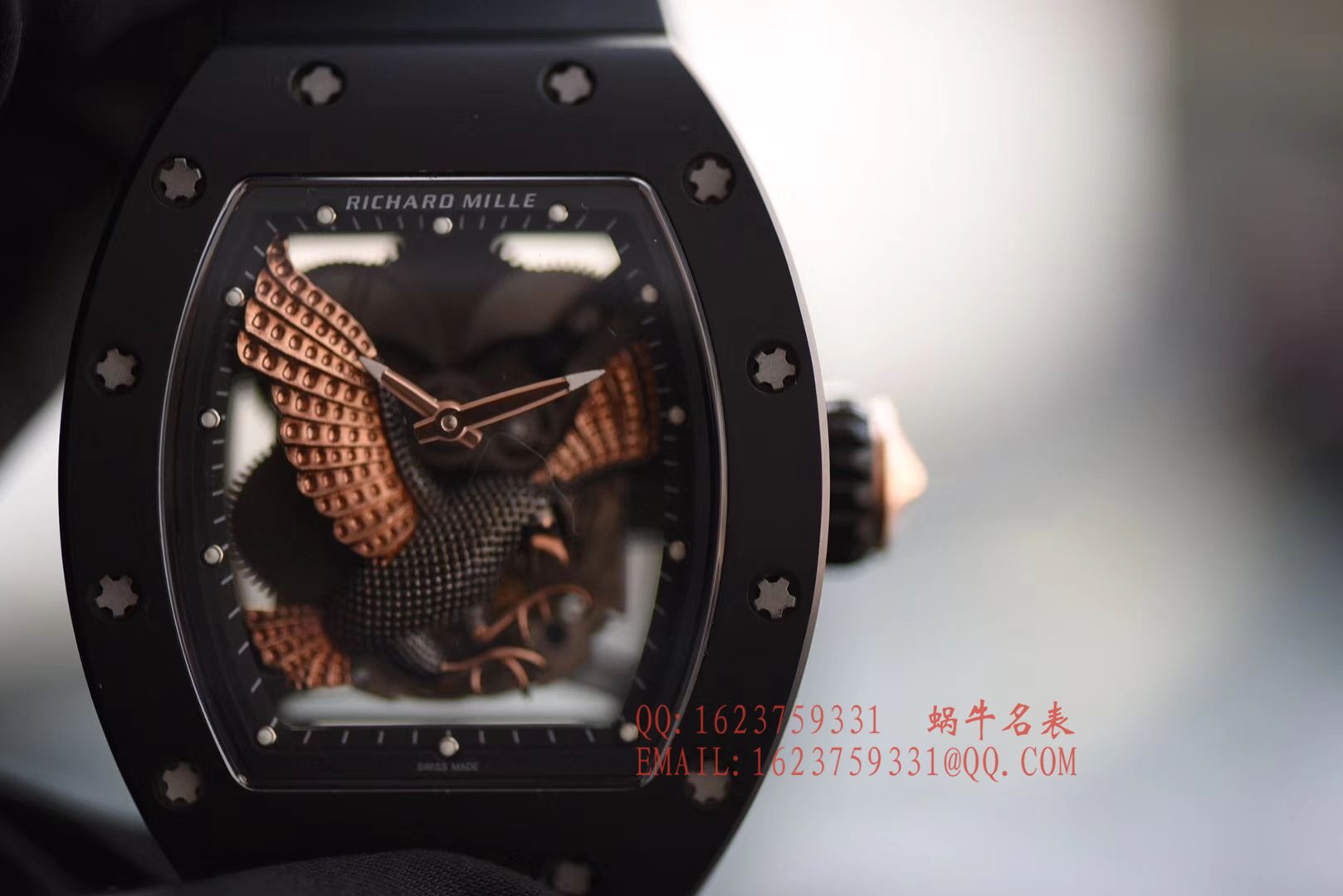 【独家 Video analysis KV Perfect  High quality  Copy  Watches 】RICHARD MILLE RICHARD MILLE男士系列RM023-02立体鹰雕图案 wrist watches  / RM 023-2