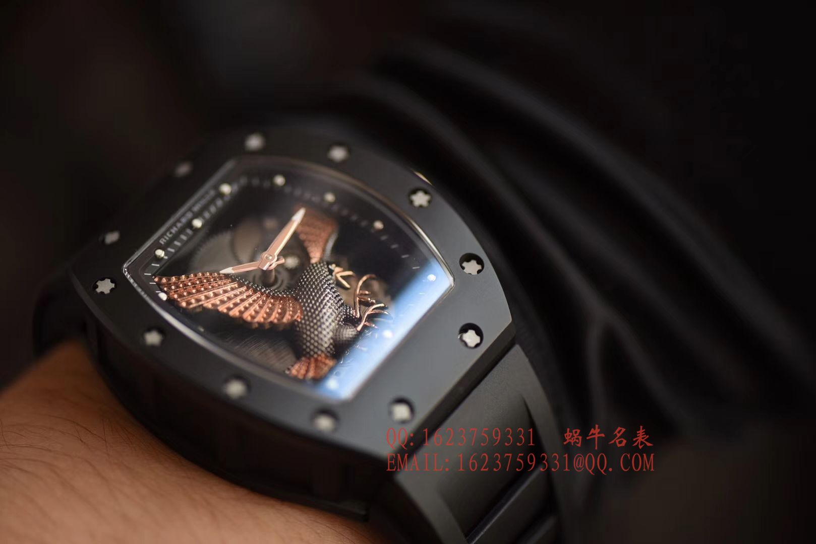 【独家 Video analysis KV Perfect  High quality  Copy  Watches 】RICHARD MILLE RICHARD MILLE男士系列RM023-02立体鹰雕图案 wrist watches  / RM 023-2