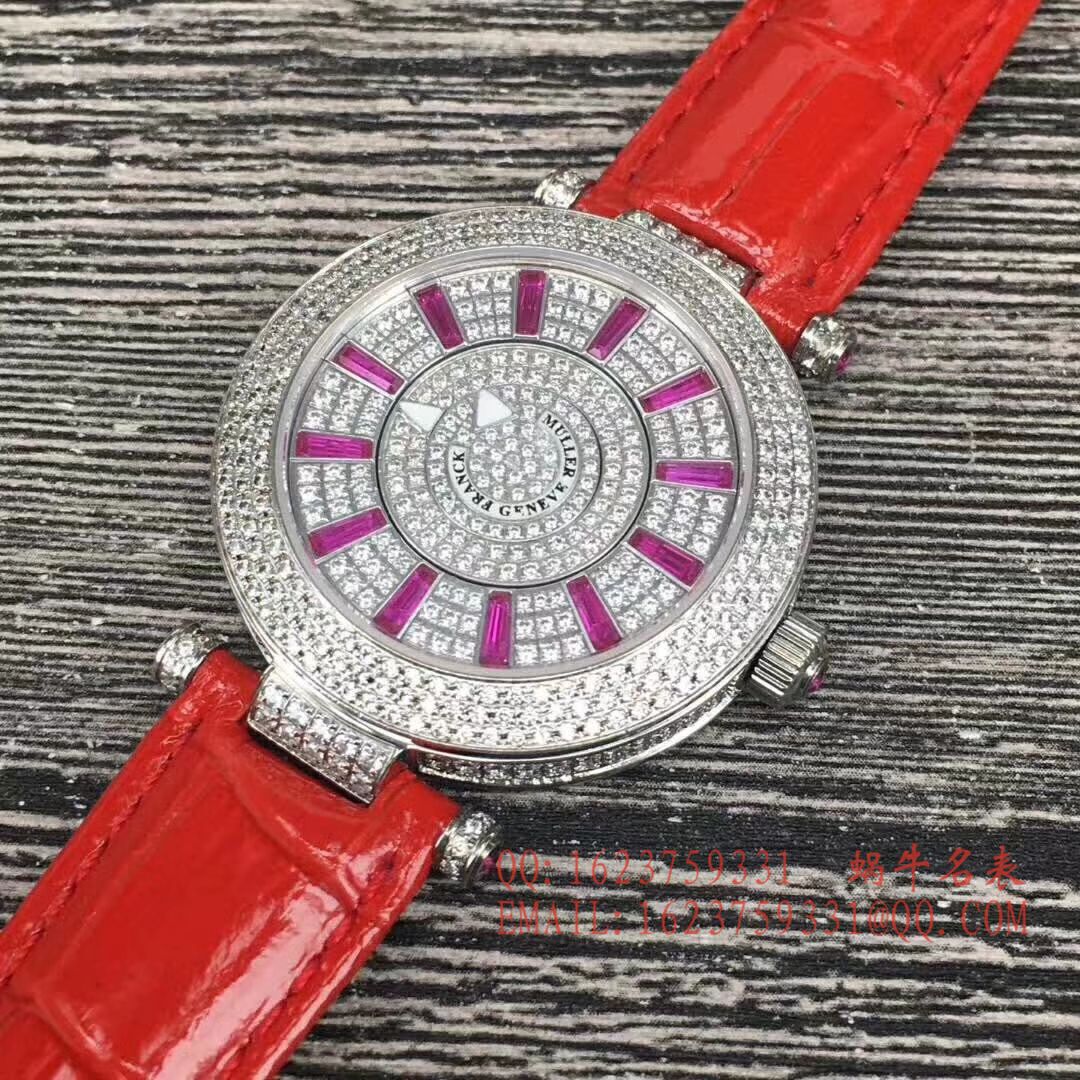 法兰克.穆勒DOUBLE MYSTERY系列42 DM D2R CD 白盘绿色 watchband  女士 wrist watches  / FLBF015