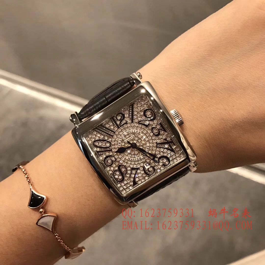 法兰克.穆勒DOUBLE MYSTERY系列42 DM D2R CD 白盘绿色 watchband  女士 wrist watches  / FLBF015