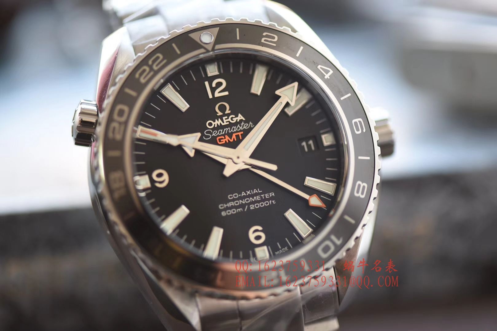 【KW Perfect  High quality  Replica Watches 】OMEGA  Seamaster 海洋宇宙600米232.30.44.22.01.001 GMT双时区 wrist watches  / M046