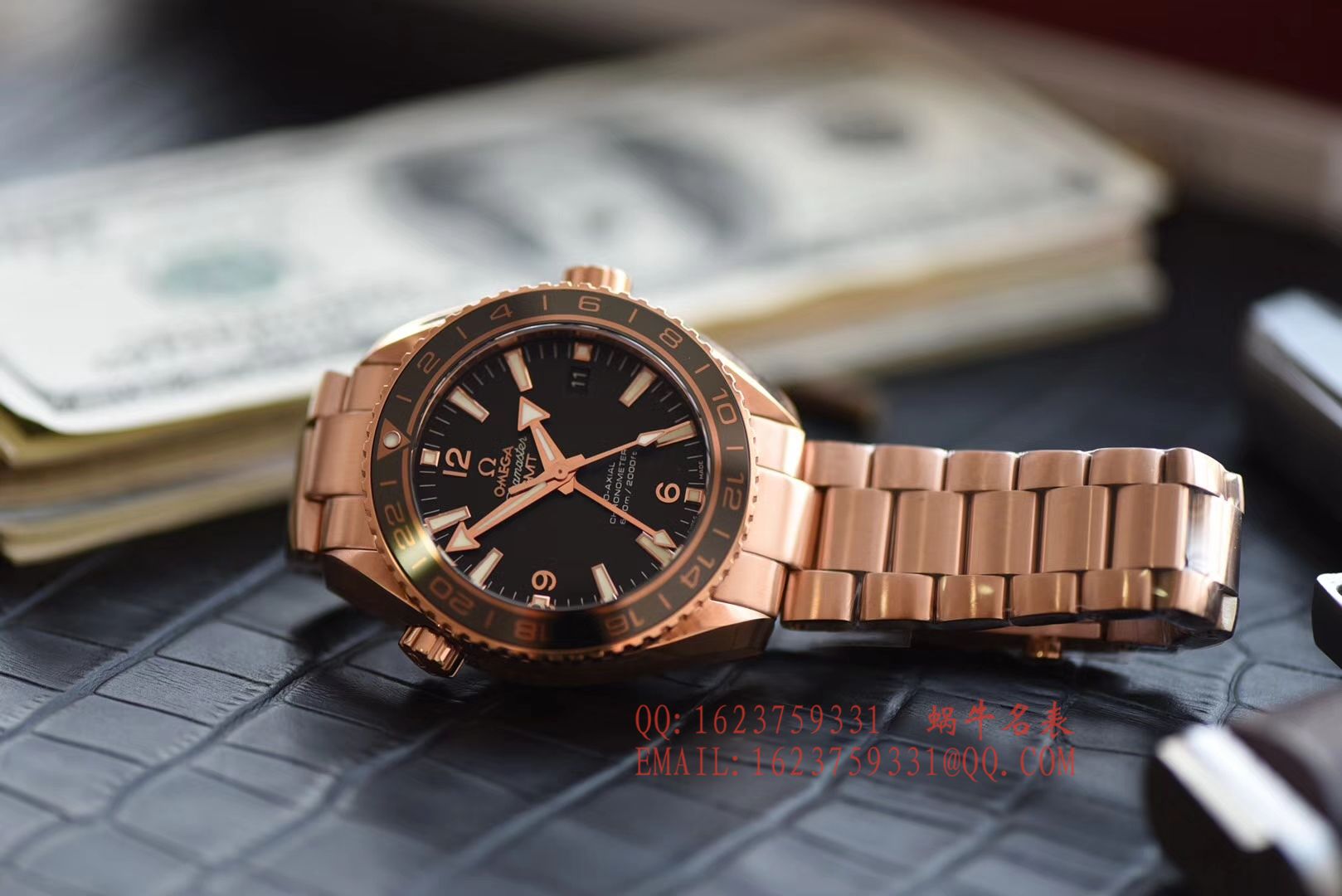 【KW Perfect  High quality  Replica Watches 】OMEGA Seamaster  海洋宇宙600米系列 232.63.44.22.01.001GMT wrist watches  / MAI313