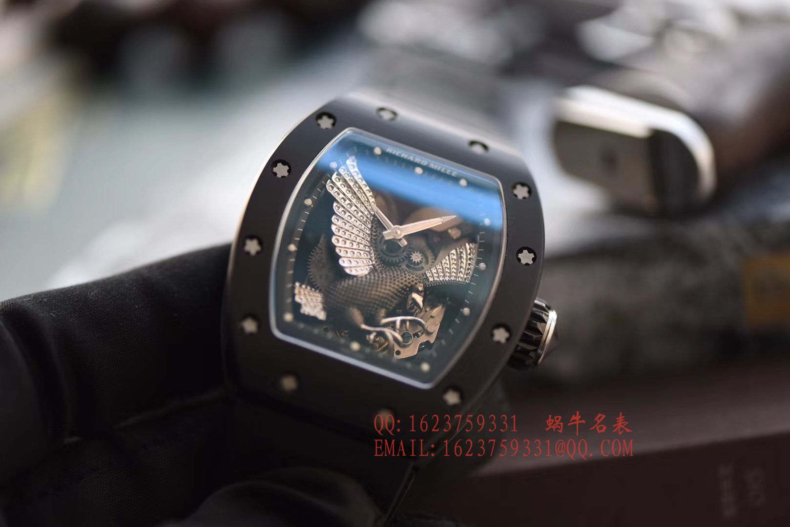 【独家 Video analysis KV Perfect  High quality  Copy  Watches 】RICHARD MILLE RICHARD MILLE男士系列RM023-02立体鹰雕图案 wrist watches  / RM 023-2