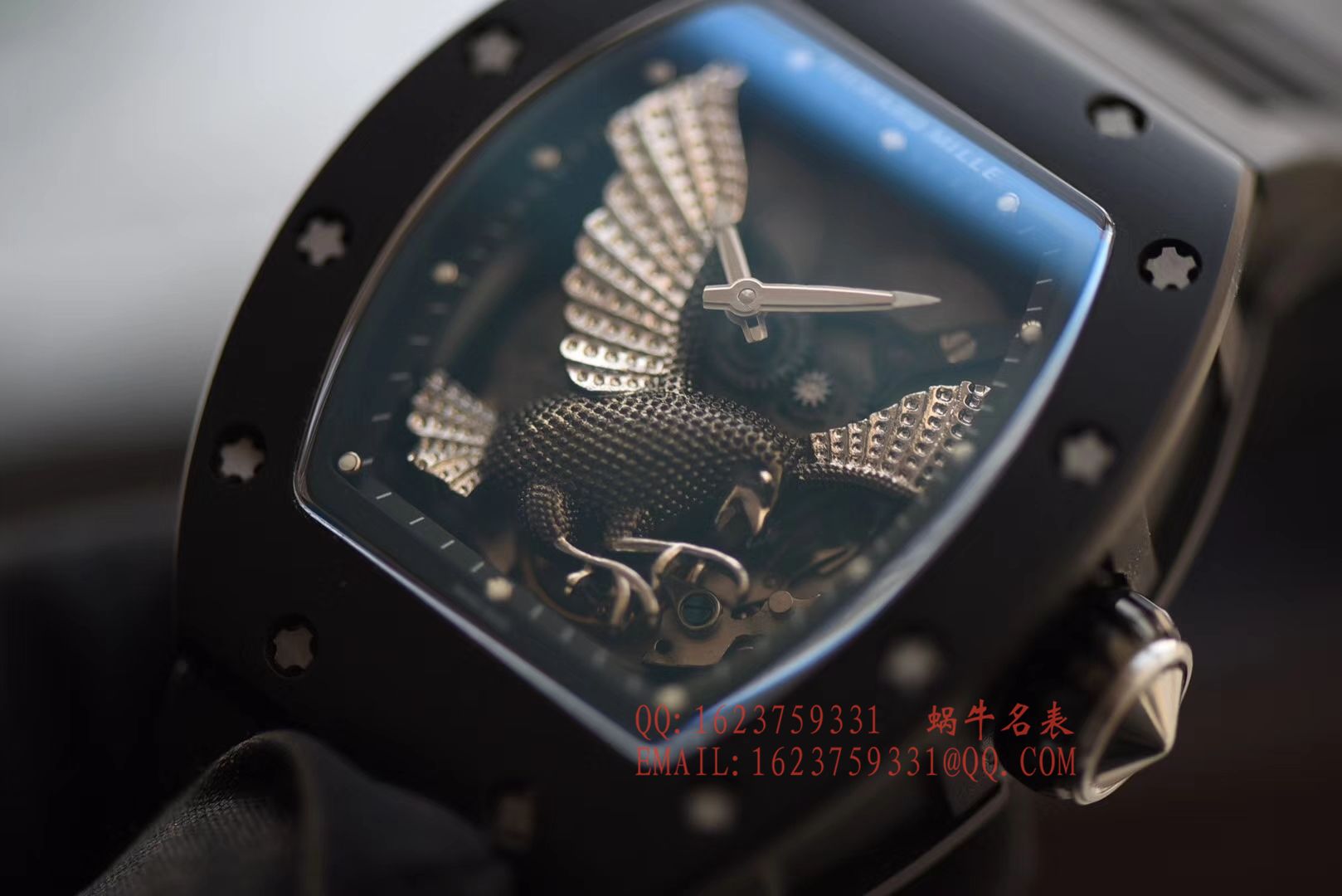 【独家 Video analysis KV Perfect  High quality  Copy  Watches 】RICHARD MILLE RICHARD MILLE男士系列RM023-02立体鹰雕图案 wrist watches  / RM 023-2