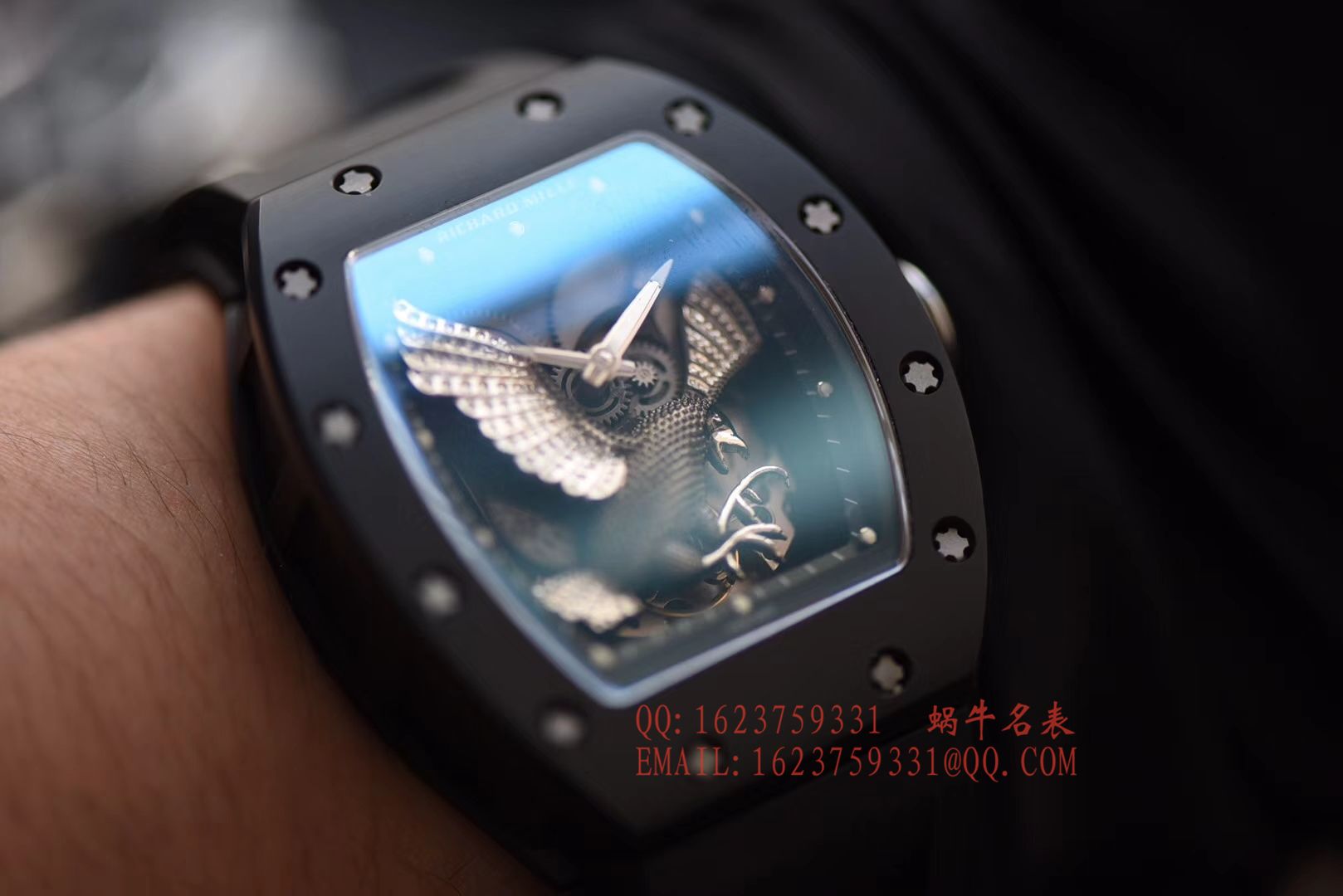 【独家 Video analysis KV Perfect  High quality  Copy  Watches 】RICHARD MILLE RICHARD MILLE男士系列RM023-02立体鹰雕图案 wrist watches  / RM 023-2