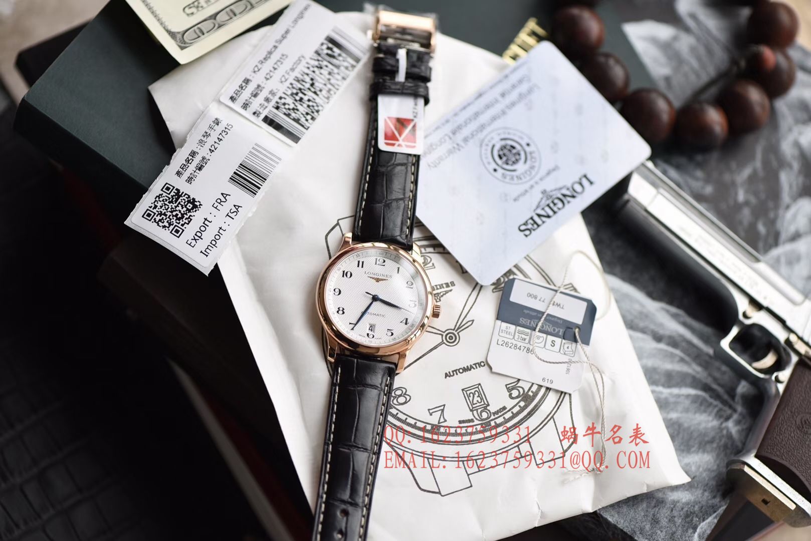 【独家 Video analysis KZ Perfect  High quality  Replica Watches 】 Longines 名匠系列L2.628.6.78.3玫瑰金 wrist watches  / L095