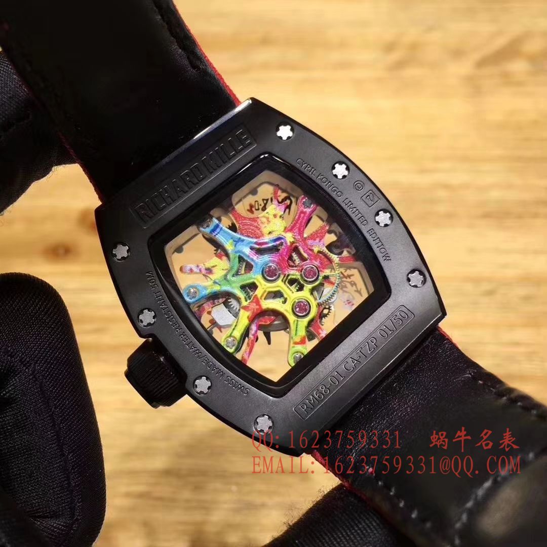 【RM Perfect  High quality  Replica Watches 】； RICHARD MILLE RICHARD MILLE男士系列RM 68-01 KONGO wrist watches  / RMBC 68-01 