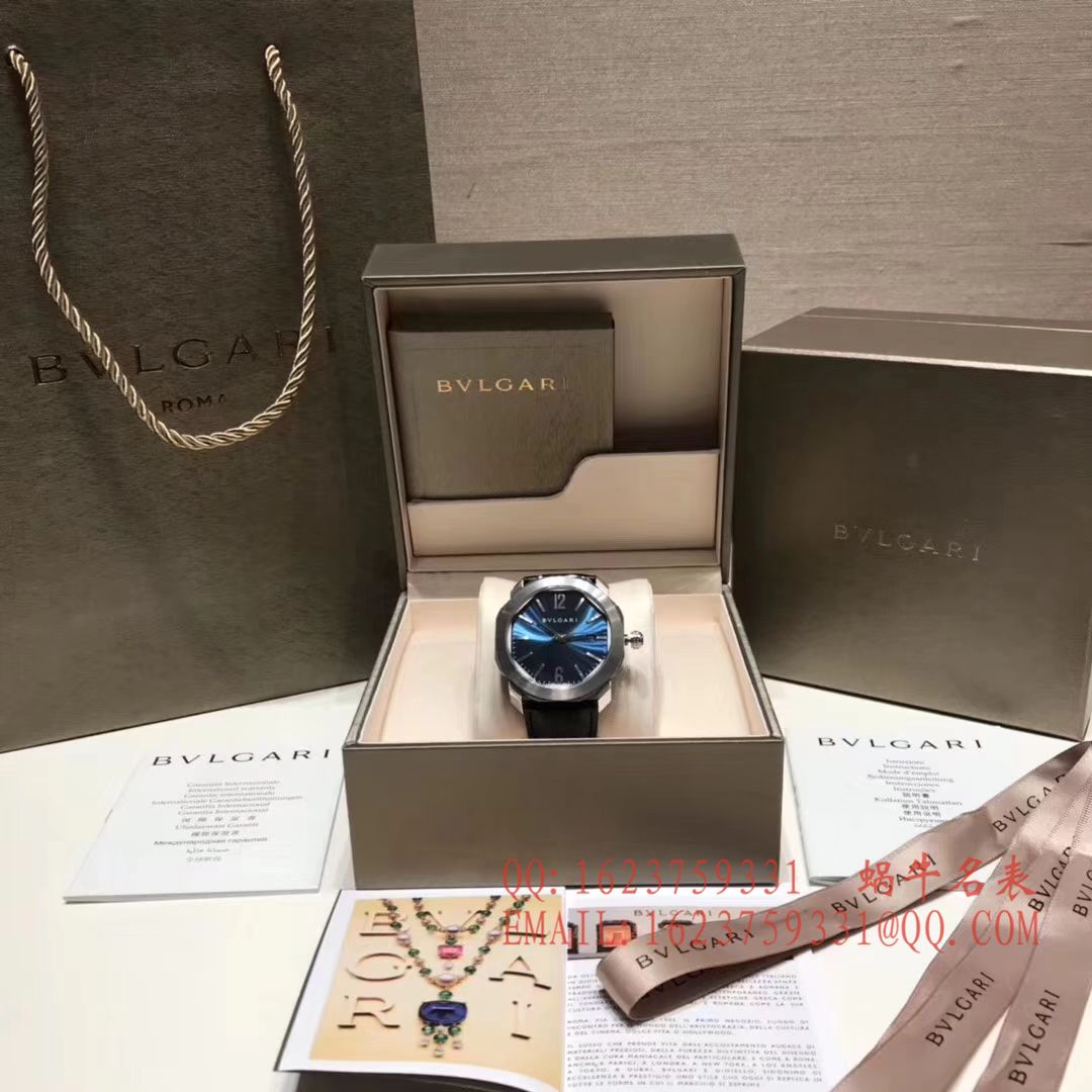 【UF Perfect  High quality  Replica Watches 】 BVLGARI OCTO系列102429 BGO38C3SLD wrist watches  / BGAI001