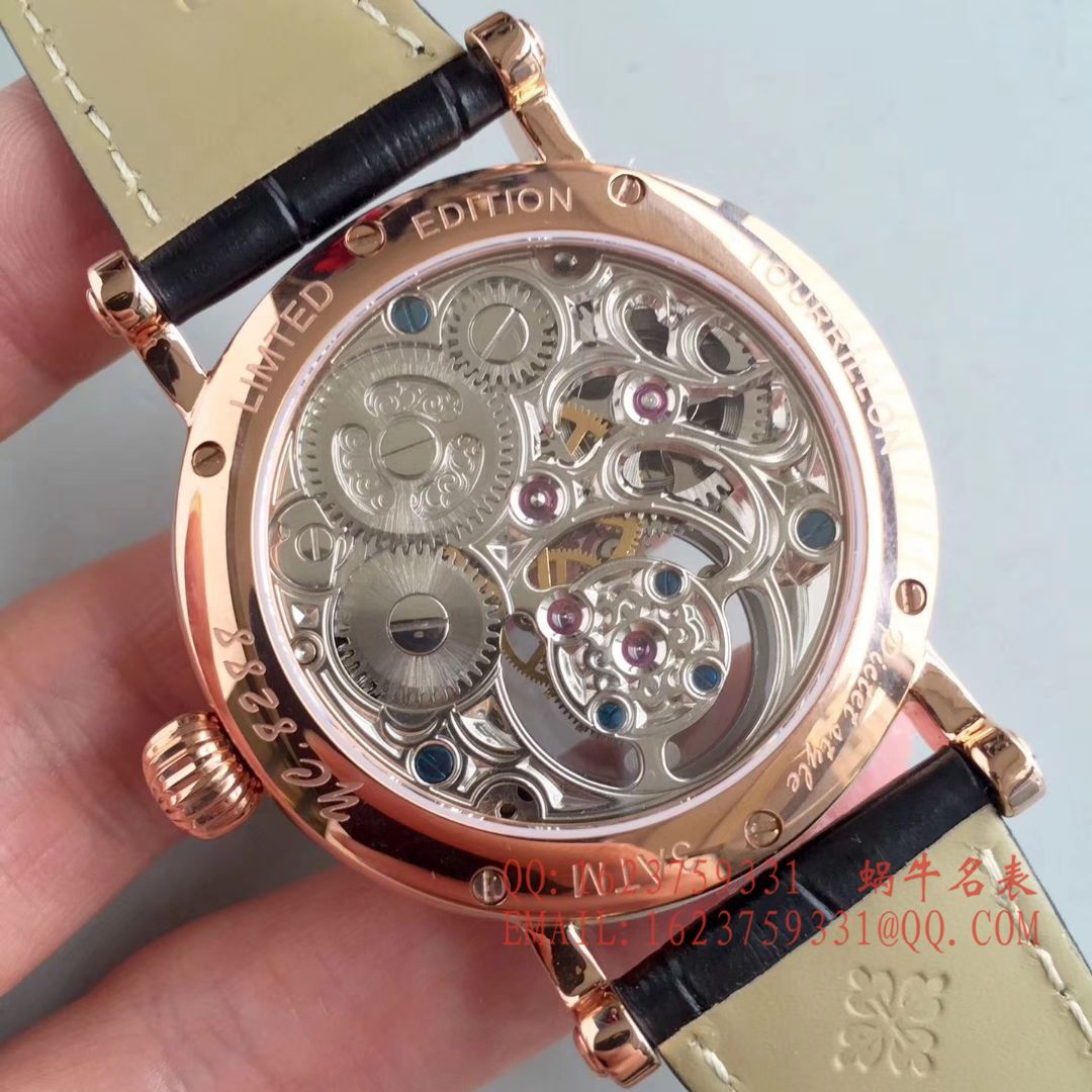 【BM Perfect  High quality  Replica Watches 】 PATEK PHILIPPE 大日历月相 Tourbillon  wrist watches  / BD144