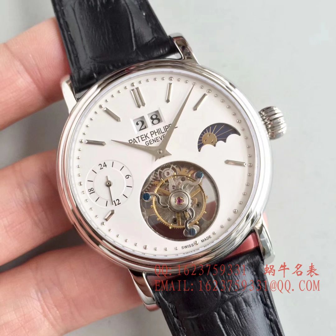 【BM Perfect  High quality  Replica Watches 】 PATEK PHILIPPE 大日历月相 Tourbillon  wrist watches  / BD144