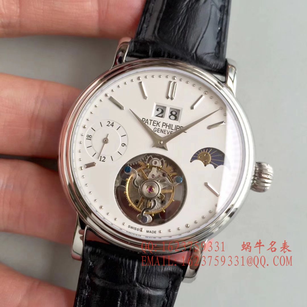 【BM Perfect  High quality  Replica Watches 】 PATEK PHILIPPE 大日历月相 Tourbillon  wrist watches  / BD144