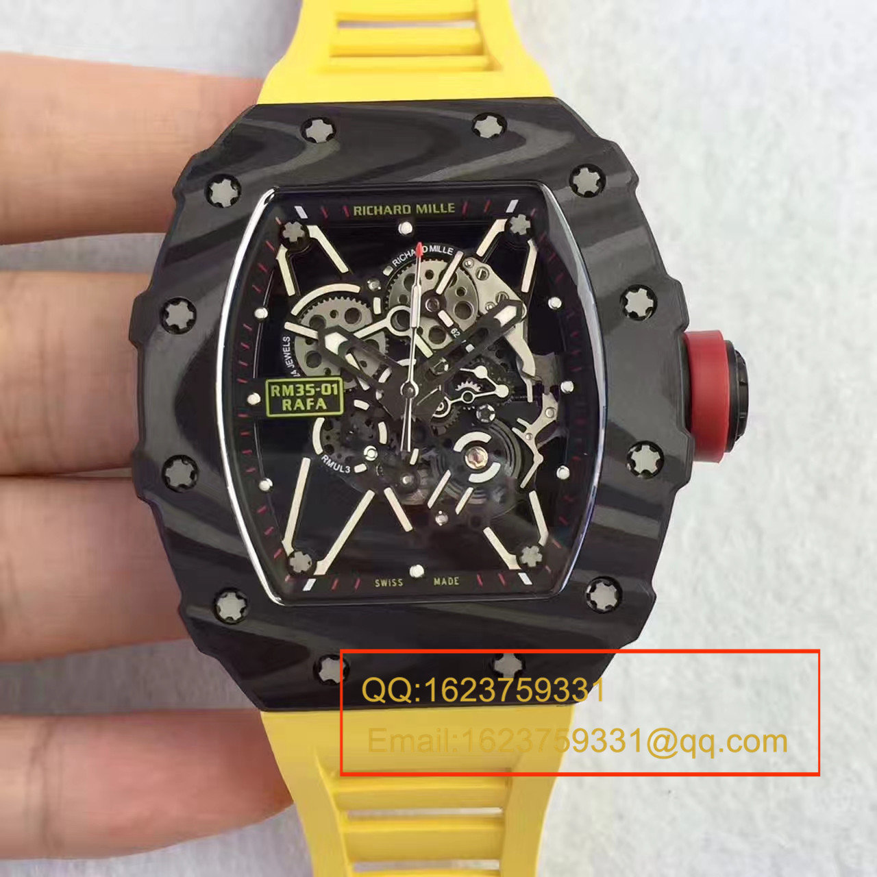 【独家 Video analysis KV Perfect  High quality  Replica Watches 】 RICHARD MILLE 男士系列RM 35-01 RAFAEL NADAL wrist watches  /  RICHARD MILLE RM035-01