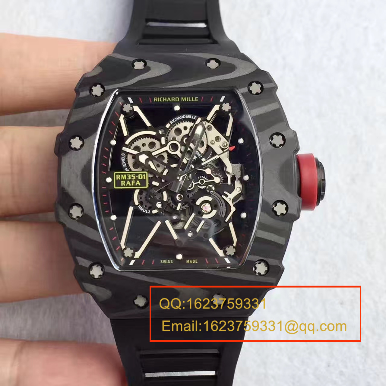 【独家 Video analysis KV Perfect  High quality  Replica Watches 】 RICHARD MILLE 男士系列RM 35-01 RAFAEL NADAL wrist watches  /  RICHARD MILLE RM035-01