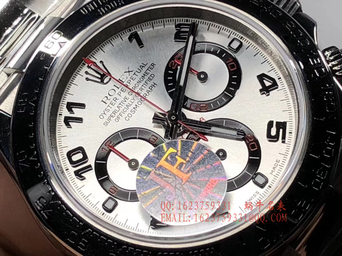 【JF Perfect  High quality  Replica Watches 】 Rolex  Cosmograph Daytona  Ditongna 系列116509-78599 银色数字刻度 wrist watches  / R196